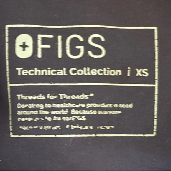 Figs Tecnical Collection Navy Blue scrubs Joggers Set - Picture 6 of 6